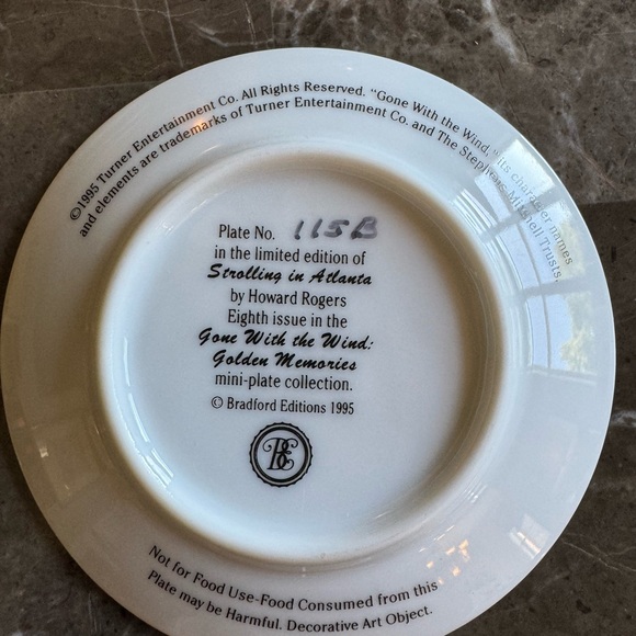 Bradford Exchange | Gone with the Wind “Golden Memories” Mini Plate Collection - Picture 3 of 16